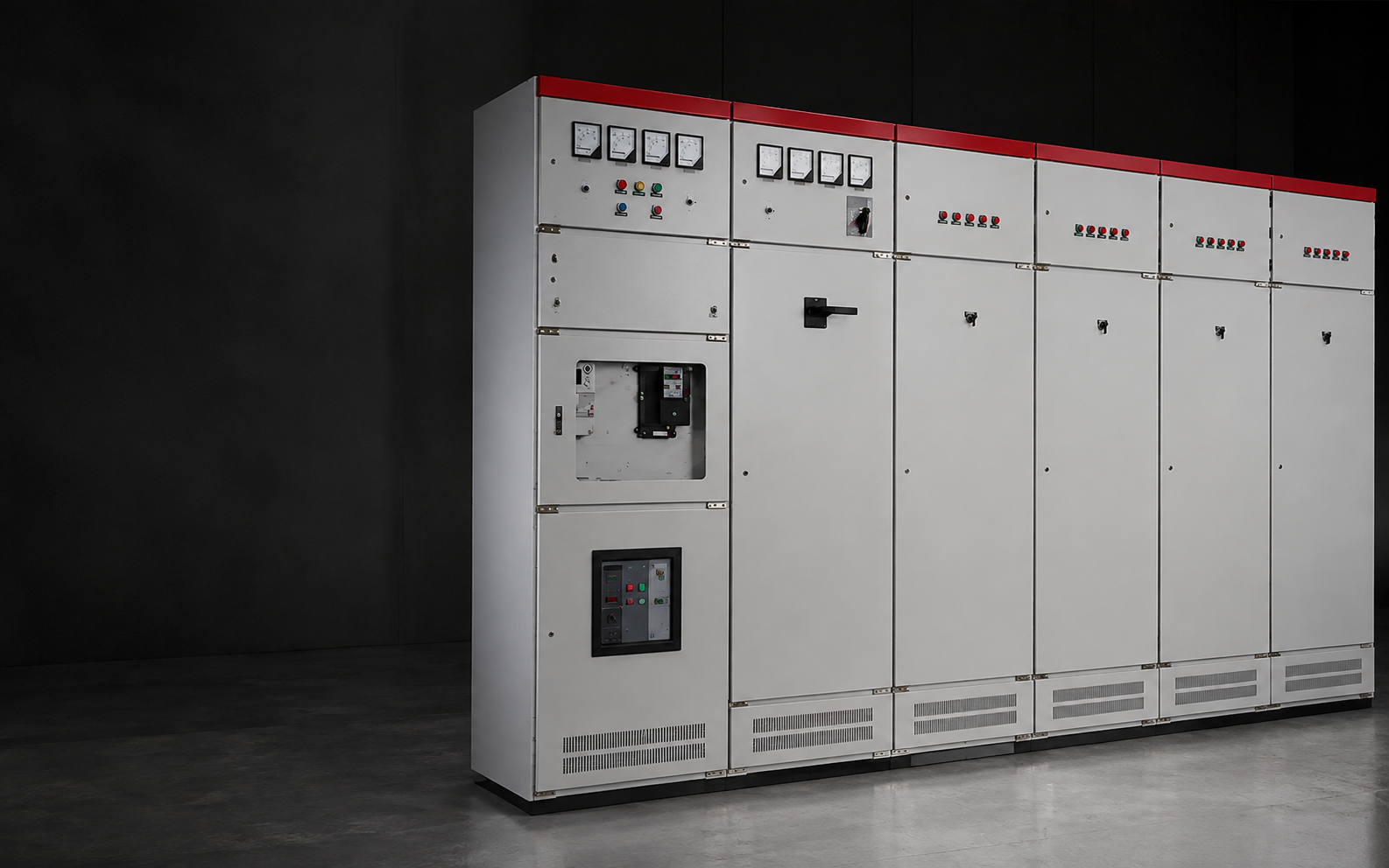 Low-voltage distribution switchgear lineup